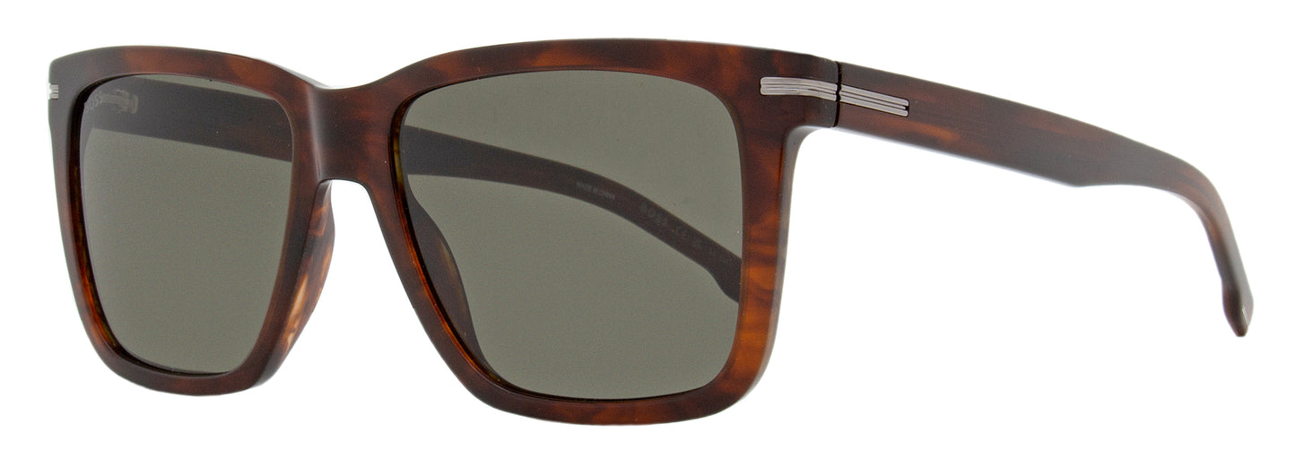 Boss Rectangular Sunglasses B1598/S EX4IR Brown Horn 55mm