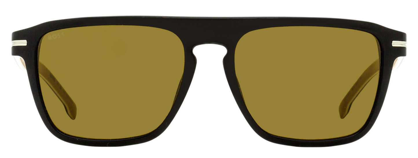 Boss Flat Top Sunglasses B1599/S 80770 Black/Biege 56mm