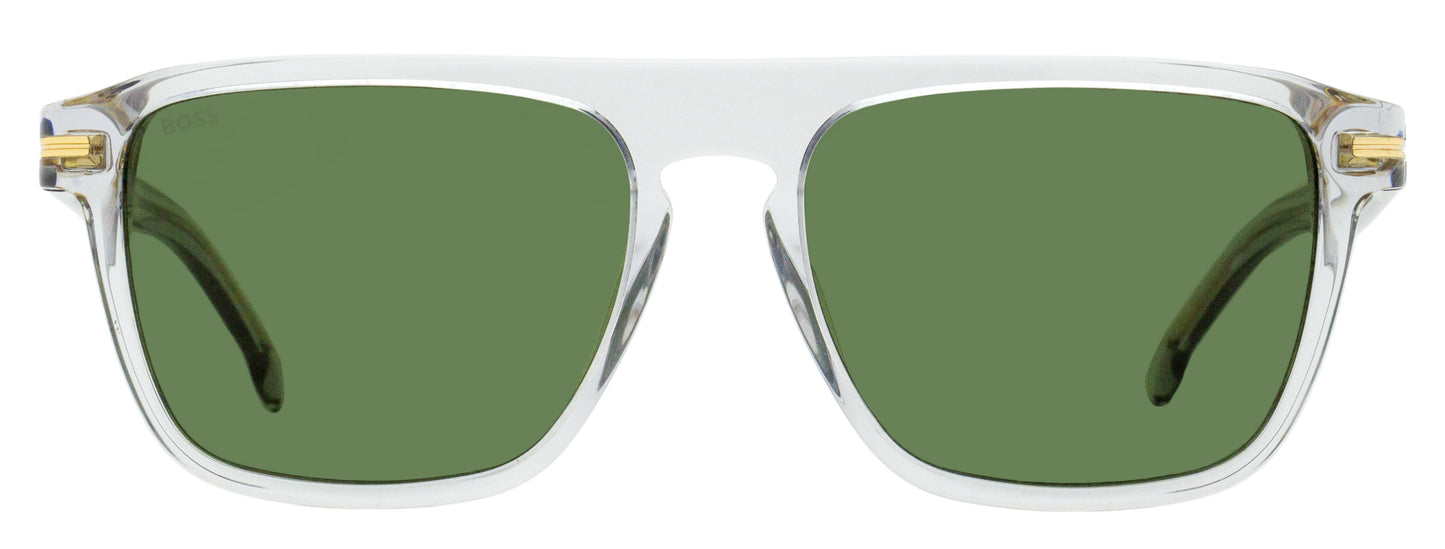 Boss Flat Top Sunglasses B1599/S KB7QT Transparent Gray 56mm