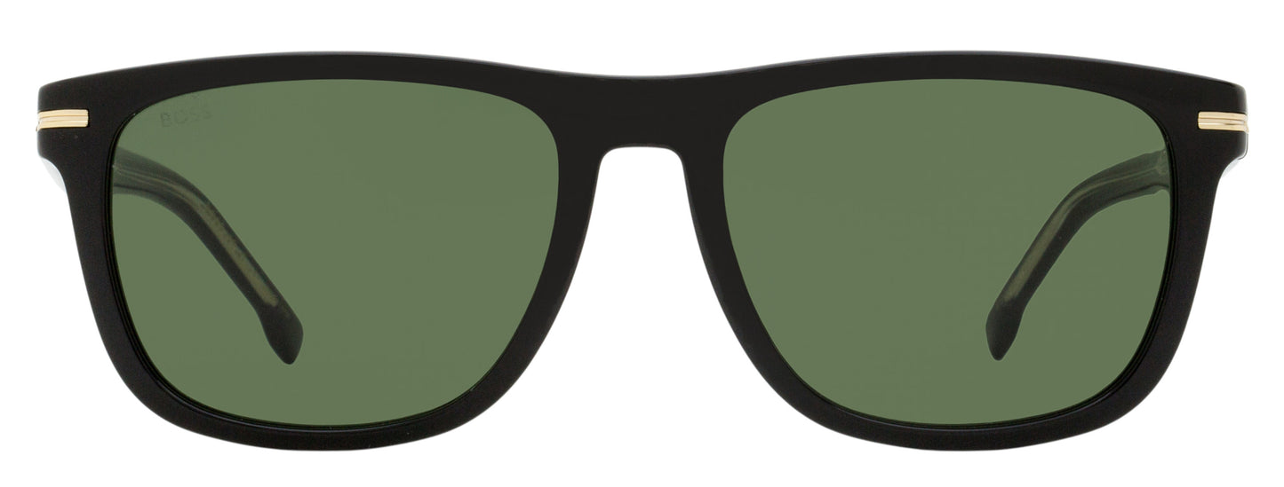 Boss Classic Rectangular Sunglasses B1626/S 807QT Black 55mm