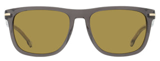 Boss Classic Rectangular Sunglasses B1626/S KB770 Transparent Gray 55mm