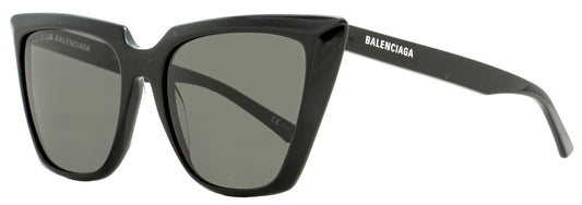 Balenciaga Cateye Sunglasses BB0046S 001 Black 55mm