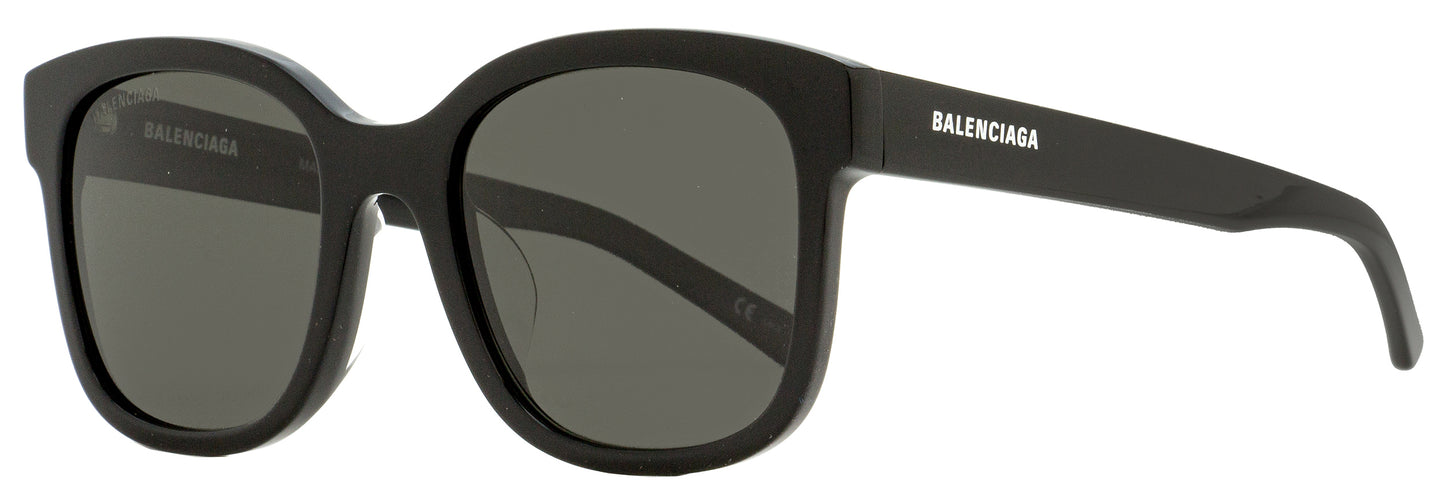 Balenciaga Square Sunglasses BB0076SK 006 Black Polarized 52mm