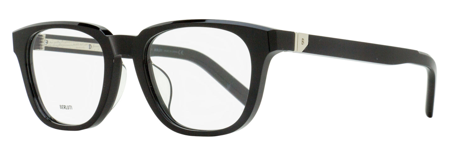 Berluti Classic Rectangular Eyeglasses BL50019U 001 Black 52mm