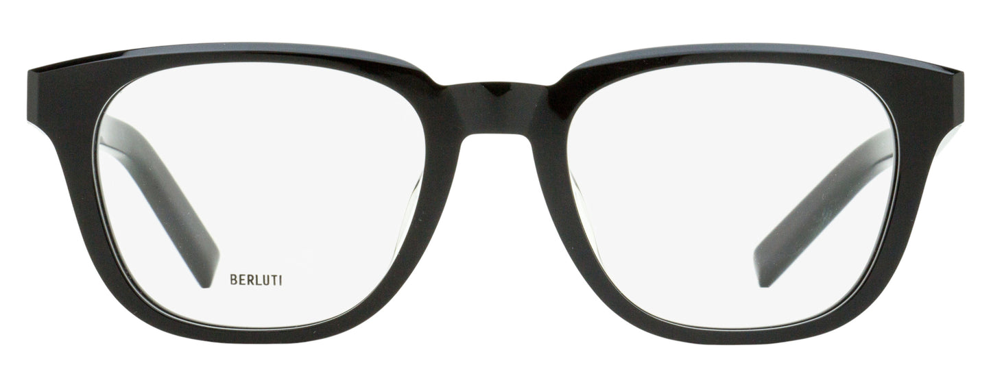 Berluti Classic Rectangular Eyeglasses BL50019U 001 Black 52mm