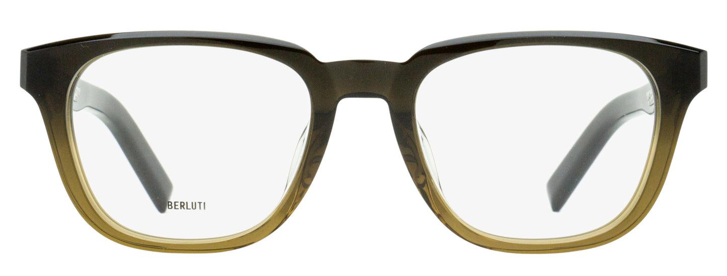 Berluti Classic Rectangular Eyeglasses BL50019U 047 Brown Ombre 52mm