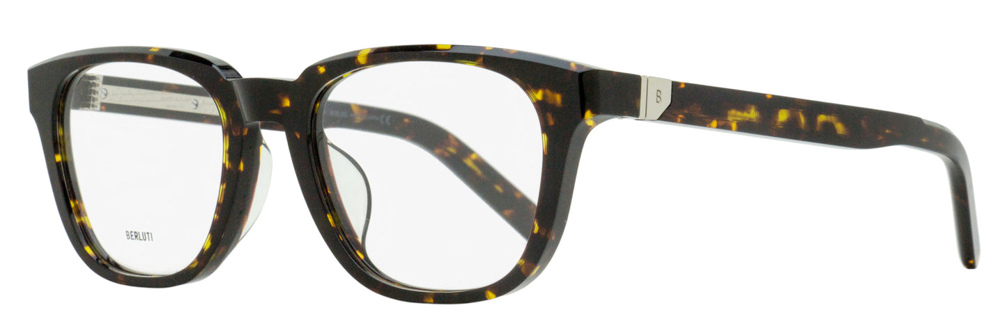 Berluti Classic Rectangular Eyeglasses BL50019U 052 Havana 52mm