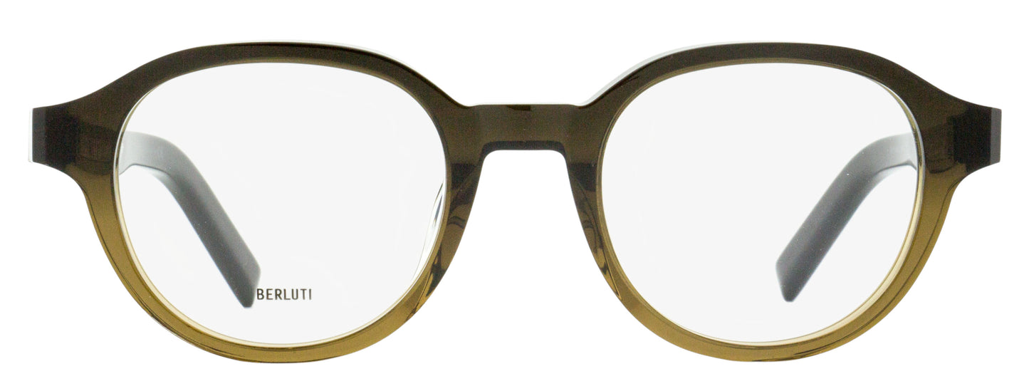 Berluti Avant-Gard Oval Eyeglasses BL50020U 047 Brown Ombre 49mm