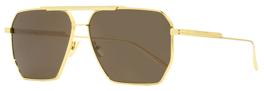 Bottega Veneta Square Sunglasses BV1012S 003 Gold 60mm 1012