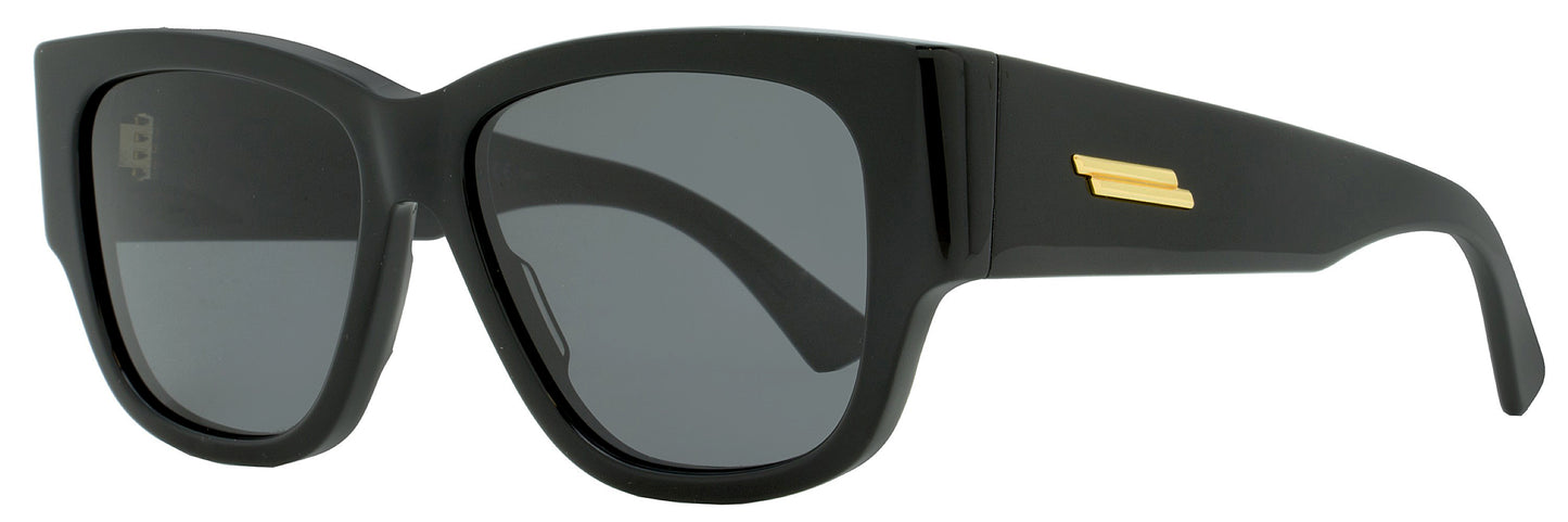 Bottega Veneta Rectangular Sunglasses BV1026S 001 Black 55mm 1026