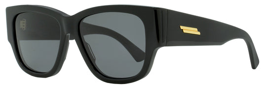 Bottega Veneta Rectangular Sunglasses BV1026S 001 Black 55mm 1026