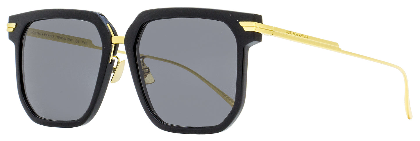 Bottega Veneta Square Sunglasses BV1083SA 001 Black/Gold 57mm