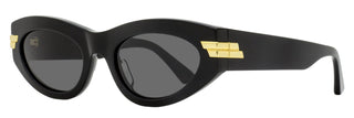 Bottega Veneta Tapered Oval Sunglasses BV1189S 001 Black 53mm