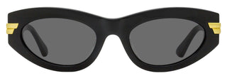 Bottega Veneta Tapered Oval Sunglasses BV1189S 001 Black 53mm