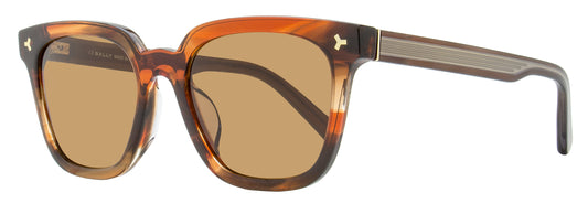 Bally Square Sunglasses BY0085H 50E Brown Melange 54mm