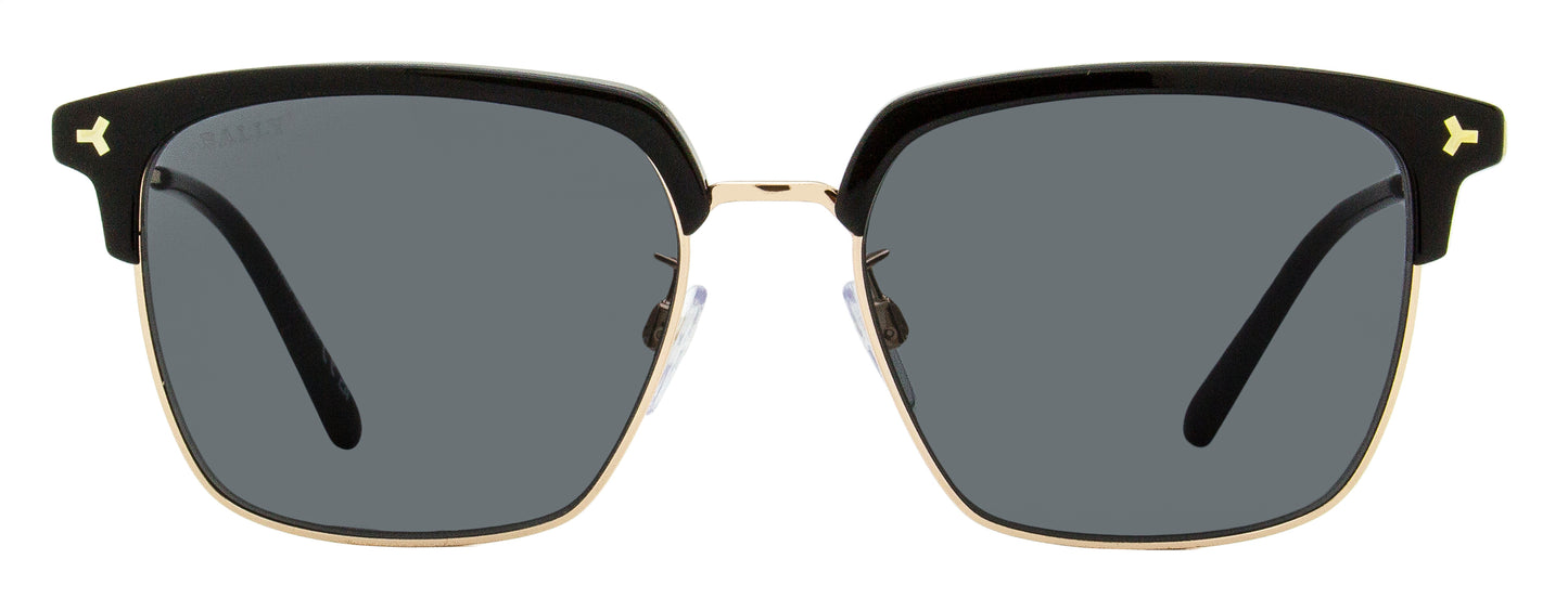 Bally Browline Sunglasses BY0090D 05A Gold/Black 55mm