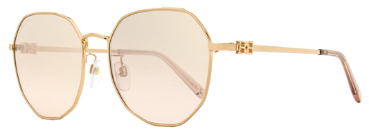 Bally Geometric Sunglasses BY0093D 33Z Gold/Rose 58mm