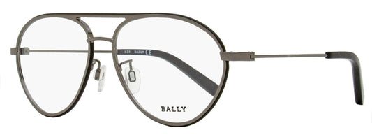 Bally Pilot Eyeglasses BY5013H 008 Gunmetal/Black 57mm