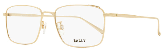 Bally Thin Rectangular Eyeglasses BY5027D 028 Gold 55mm