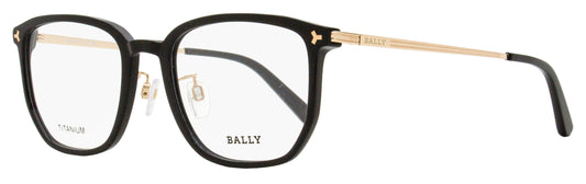 Bally Rectangular Titanium Eyeglasses BY5069H 001 Black 54mm