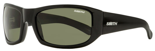 Smith Wrap Sunglasses Bauhaus 807M9 Shiny Black Polarized 59mm