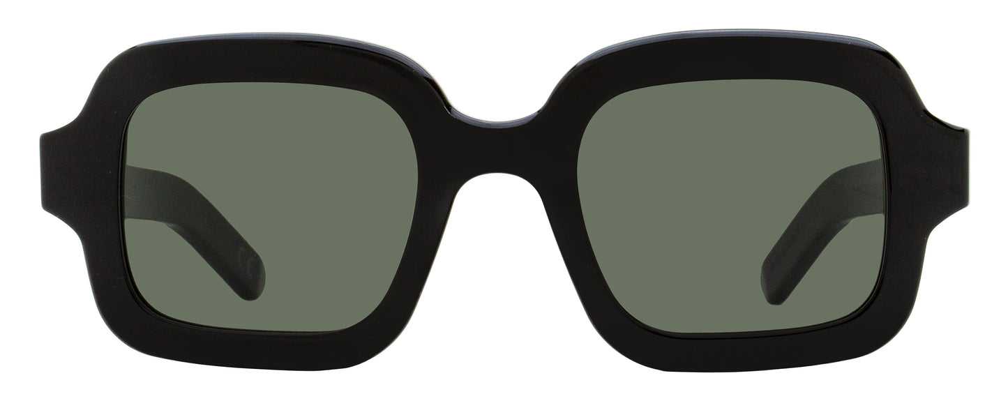 Retrosuperfuture Rounded Square Sunglasses Benz QHB Black 51mm