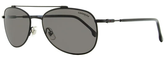 Carrera Pilot Sunglasses CA224S 003M9 Matte/Shiny Black Polarized 58mm 224/S