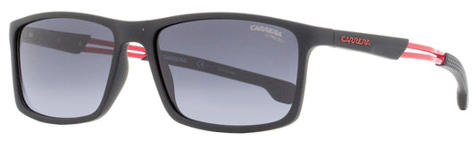 Carrera Rectangular Sunglasses 4016/S 0039O Matte Black/Red 55mm