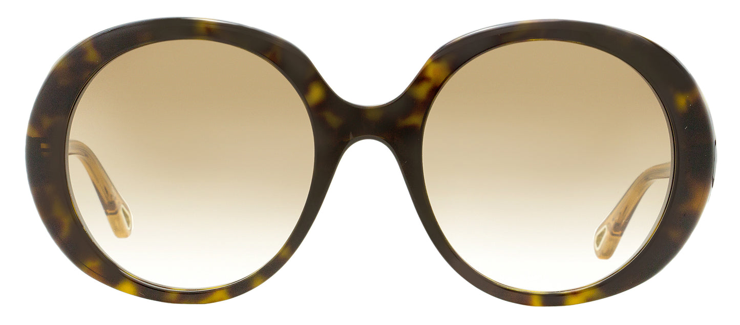 Chloe Esther Oval Sunglasses CH0007S 004 Havana/Brown 54mm 7