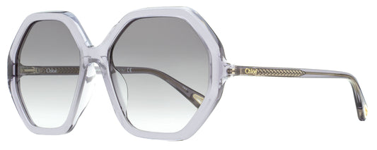 Chloe Esther Sunglasses CH0008SA 003 Transparent Gray 58mm 8