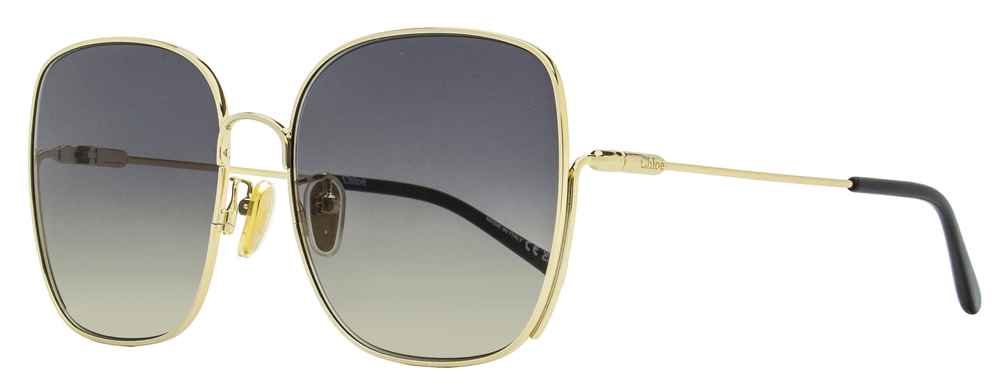 Chloe Square Sunglasses CH0170SA 001 Gold/Black 61mm