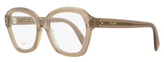 Celine Geometric Butterfly Eyeglasses CL50100I 045 Transparent Gray/Brown 54mm