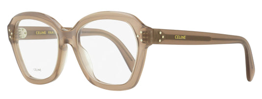 Celine Geometric Butterfly Eyeglasses CL50100I 045 Transparent Gray/Brown 54mm