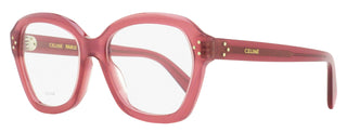 Celine Geometric Butterfly Eyeglasses CL50100I 081 Transparent Rose 54mm