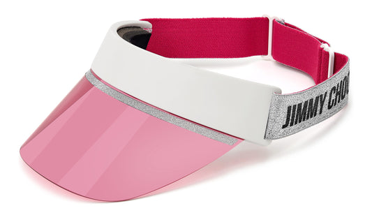 Jimmy Choo Calix Visor VK6 White/Silver/Rose