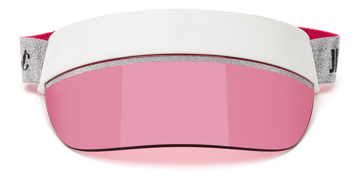 Jimmy Choo Calix Visor VK6 White/Silver/Rose