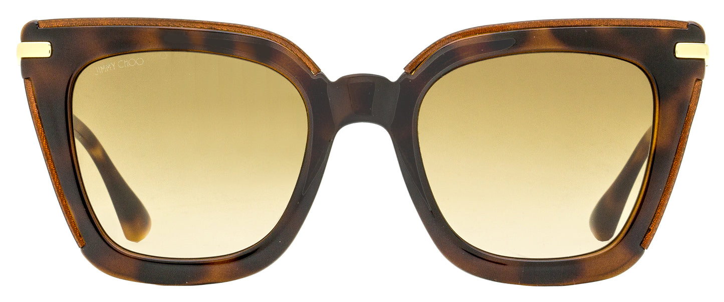 Jimmy Choo Square Sunglasses Ciara/G/S OCYHA Havana/Gold 52mm