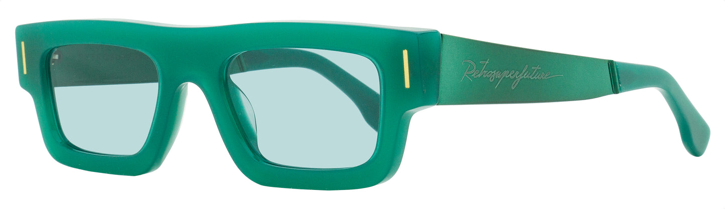 Retrosuperfuture Low-Profile Sunglasses Colpo Francis AJQ Green 52mm