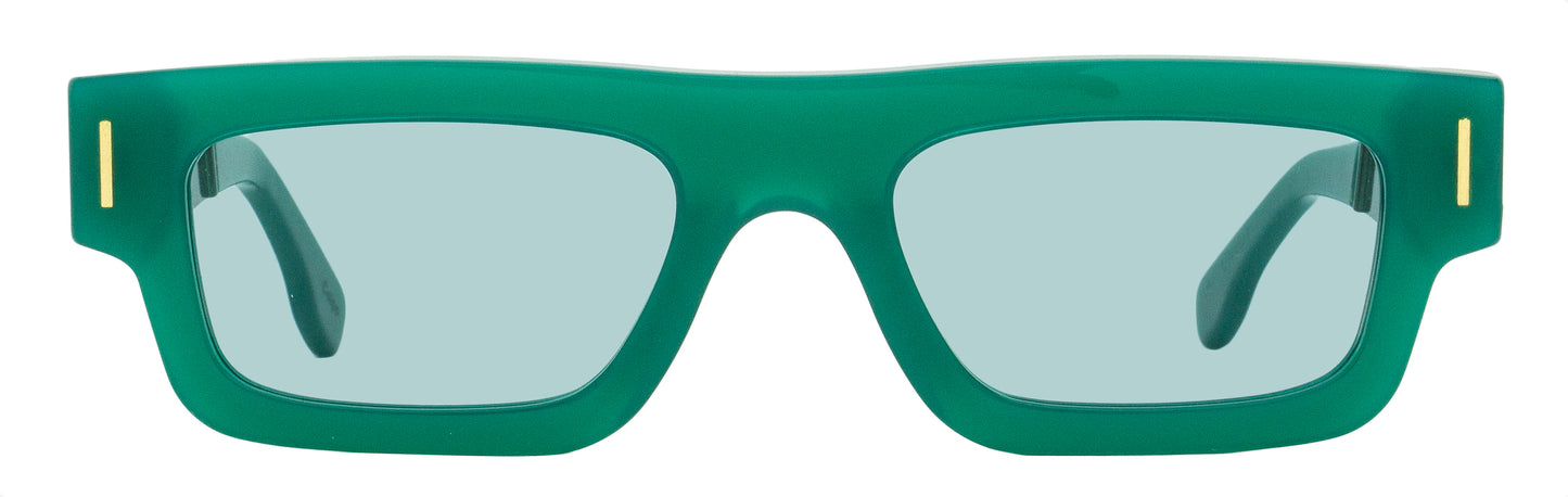 Retrosuperfuture Low-Profile Sunglasses Colpo Francis AJQ Green 52mm
