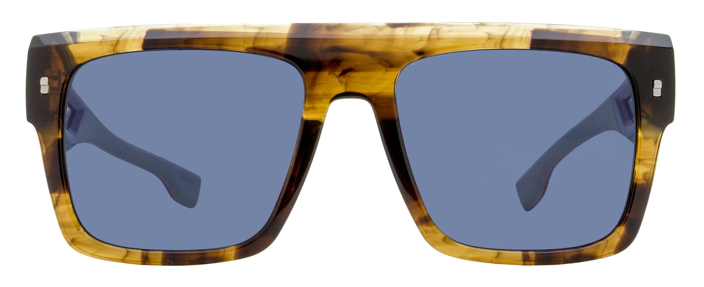 Dsquared2 Hype Square Sunglasses D2 0127/S EX4KU Brown Horn 56mm