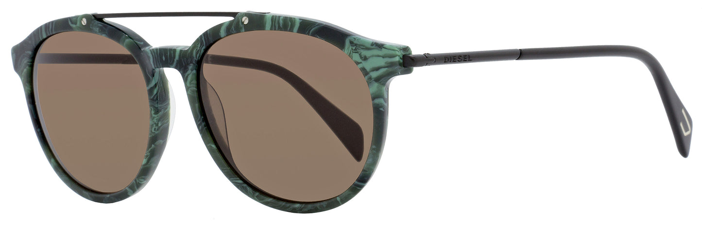 Diesel Oval Sunglasses DL0188 98J Dark Green 54mm 188