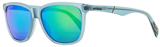 Diesel Rectangular Sunglasses DL0222 87Q Transparent Turquoise  57mm 222