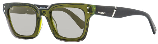 Diesel Rectangular Sunglasses DL0231 95Q Transparent Green/Black 51mm 231