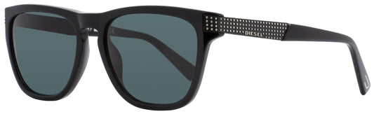 Diesel Rectangular Sunglasses DL0236 01A Shiny Black   54mm 236