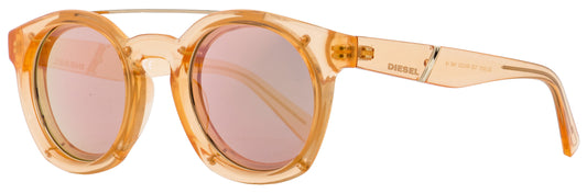 Diesel Oval Sunglasses DL0251 72Z Transparent Peach 49mm 251