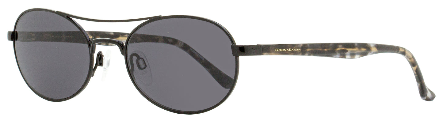 Donna Karan Oval Sunglasses DO300S 001 Black/Gray Havana 51mm 300