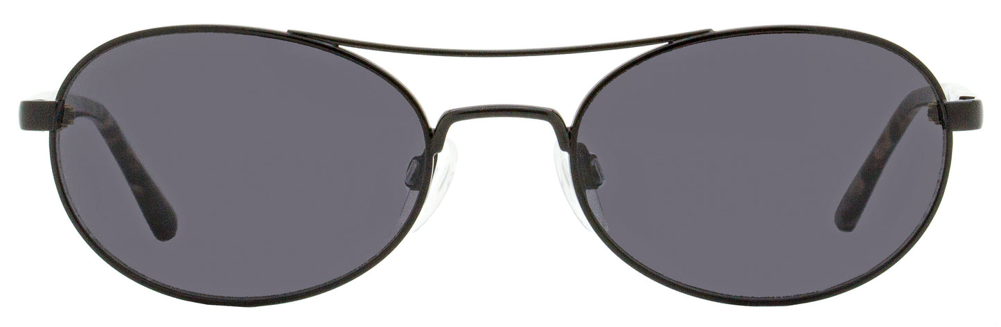 Donna Karan Oval Sunglasses DO300S 001 Black/Gray Havana 51mm 300