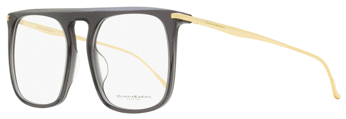 Donna Karan Square Eyeglasses DO7000 011 Transparent Gray/Gold 52mm 7000