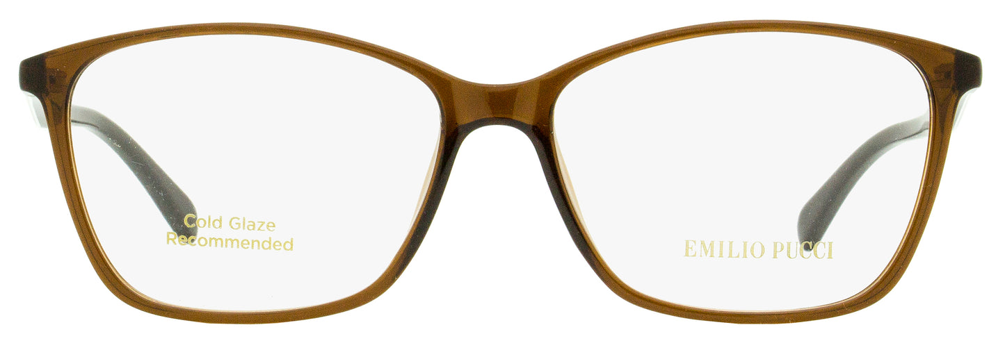 Emilio Pucci Rectangular Eyeglasses EP5009 048 Brown 54mm 5009