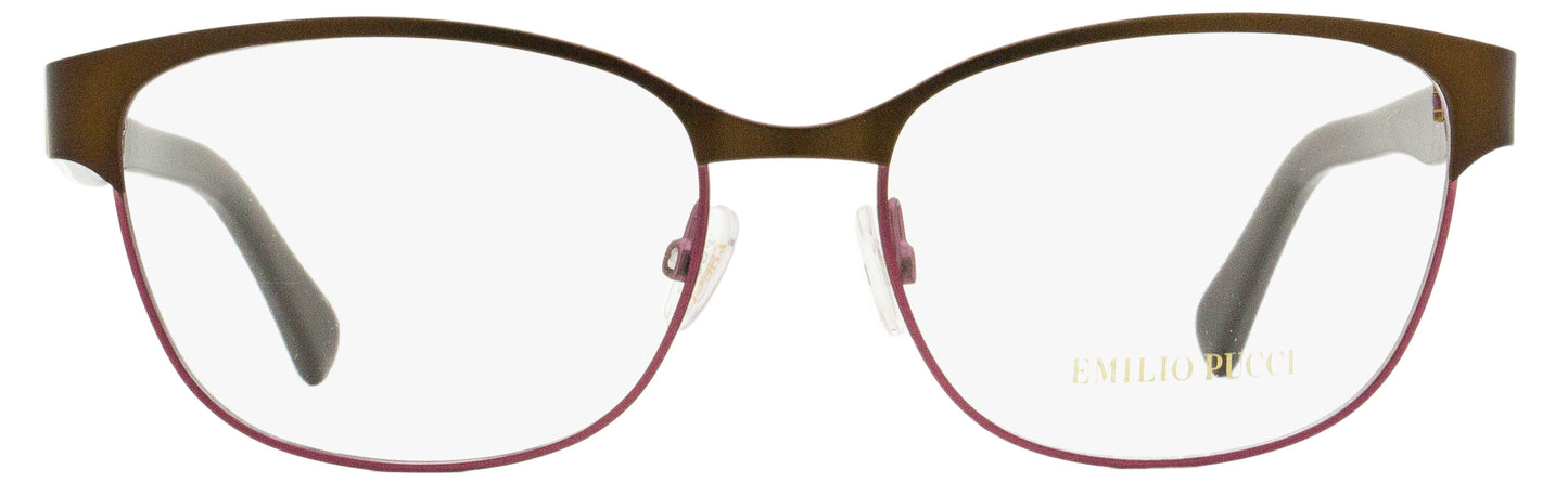 Emilio Pucci Oval Eyeglasses EP5016 050 Brown/Rose 53mm 5016